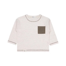 Civil Boys Kadife Cepli 2-5 Yaş Sweatshirt - Bej