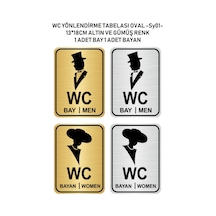 Bay Bayan Wc Yazısı 13*18Cm Metal Sy01
