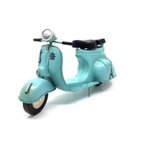 Jayland Vintage El Yapımı Metal İtalyan Vespa Mavi Scooter