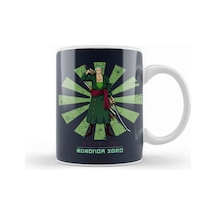 Roronoa Zoro Retro Japanese One Piece Kupa Bardak Porselen Karışık