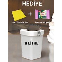 Technow Motek Cob-410b 8 Litre Çöp Kutusu Kovası + Temizlik Seti Antasit