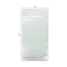 15X30 Sedefli Askılı Askı Kısmı Beyaz Bantlı Opp Parlak-Şeffa