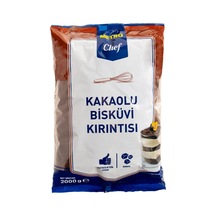 Metro Chef Kakaolu Bisküvi Kırıntı 2 Kg - Pastacılık İçin İdeal 2'li Ekonomik Paket - 2 Adet Tarı