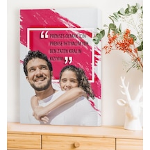 Bk Gift Kişiye Özel Prenses Olmak İçin Prense İhtiyacım Yok Ben Zaten Kralın Kızıyım Kanvas Tablo 50 X 70 Cm.