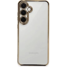 Newface - 448 - Samsung Galaxy S24 Fe Kılıf Razer Lensli Silikon - Cadde101 - - Gold