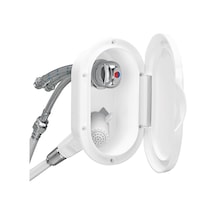 Case W/Wh.Shower. Mixer Tap. 3M Hose. W/ Lid. Chrome