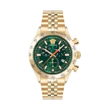 Versace Hellenyium Chr. 44 Mm Quartz Saat Vrscve2u01225 Yeşil