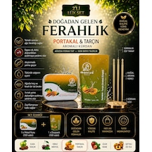 Mucize 2"li Set Portakal-tarçın Aromalı Kürdan Metal Kutu Doypak
