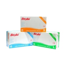 Beybi Pudralı Lateks Muayene Eldiveni 100'lü