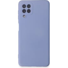 Newface - 114 - Samsung Galaxy A22 Kılıf Nano İçi Kadife Silikon - Kmrsfres - - Lila LİLA