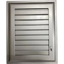 Mey İthalat Plastik Menfez 65x65 Gümüş Banyo Wc Havalandırma