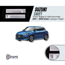 Suzuki Swift 2017-2023 Krom Bagaj Iç Eşik Koruma Taşlı 2 Prç.