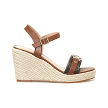 Nine West Oprena 4fx Kahverengi Kadın Dolgu Topuk Sandalet 000000000101570329 Kahverengi