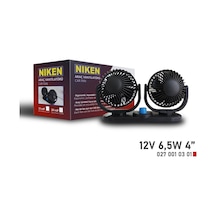 Niken Küçük Çift Başlı 12v Vantilatör 4 Inç 6,5w