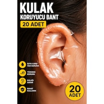 Kulak Enfeksiyonlarına Karşı Etkili Koruma Banyo Kulak Koruyucu Bant 20 Adet