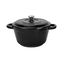 Lava Döküm Yuvarlak Tencere Döküm Demir Kapak New Heritage Serisi Çap(Ø)24cm.