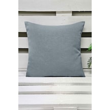 Melodie Keten Kırlent Kılıfı Açık Mavi 45X45 Cm