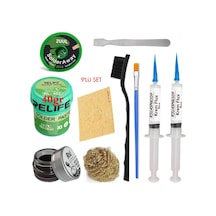 Relıfe Rl-402 Krem Lehim 183 C 40gr Havya Uç Temizleyici Seti Flux Lehim Toplama 2uul-2015 Emme Teli Fırça Vs Set01