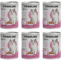 Foodline Tavuklu Yavru Kedi Konservesi 6 x 400 G