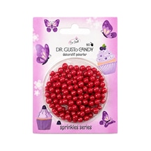 Dr. Gusto 4 Mm Kırmızı Candy Boncuk Pasta Süsleme Şekeri