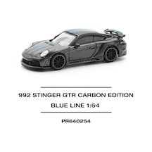 Pop Race Pr640254 1/64 992 Stınger Gtr Carbon Edıtıon Blue Lıne Diecast Model Araba