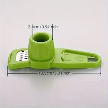 Primepickings Yeşil Manuel Sarımsak Presi Ve Öğütücü - Dayanıklı Plastik Mutfak Kıyıcı Yeşil