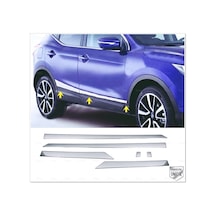 Nissan Qashqai Uyumlu Krom Yan Kapı Çıtası 6 Prç. 2013-2021 Arası P. Çelik