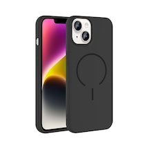 Zore İphone 14 Kılıf M-safe Şarj Özellikli Nvth Meta Kapak - Siyah