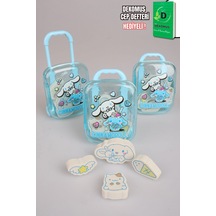 X Dekomus Lisanslı Cinnamoroll Çekçekli Bavul 4'lü Silgi Tek Adet Altın