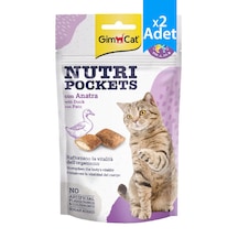 Gimcat Nutri Pockets Ördekli Yetişkin Kedi Ödülü 2 x 60 G
