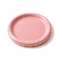 Seramik Pembe Donut Kahvaltı Pasta Yemek Ve Tatlı Servis Sunum Tabak 25 Cm Pembe - 913927112 Pembe