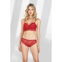 Fabony Kadın Dantelli Bralet Desteksiz Sütyen Külot Takımı 4211 001