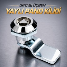 Yaylı Pano Kilidi Üçgen Göbek Elektrik Panosu Makine Kapağı Kabin Kilidi Metal Pano Kilit