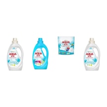 Aquabor Doğal Mineralli Sıvı Beyaz + Sıvı Renkliler + Tablet + Sıvı Beyaz 4 Lü Set