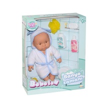 030031 Nessiworldman, Bebelou Banyo Zamanı Bebek Seti, 35 Cm / +3 Yaş