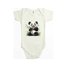 Zepplin Giyim Obur Panda Sarı Bebek Body Zıbın