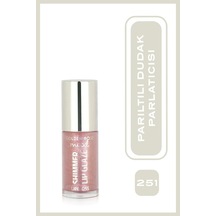 Mood Shimmer Lip Glaze Lipgloss No:251 Bubble Pink - Renkli Dudak Parlatıcısı