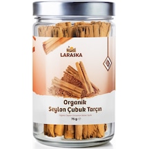 Organik Seylon - Seylan Çubuk Tarçın 75g- Organic Ceylon Cinnamon Sticks 75g Cam