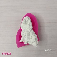 Yy0315 Oturan Golden Köpek Silikon Kalıp