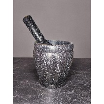 Granit Görünümlü Havan Ve Tokmak Seti, Baharat Öğütücü, Sarımsak Ezici, Çok Amaçlı Mutfak Havancısı, Ant