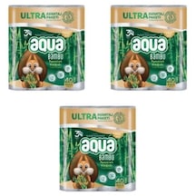 Aqua 3 Katlı Bambu Tuvalet Kağıdı 3 x 40'lı