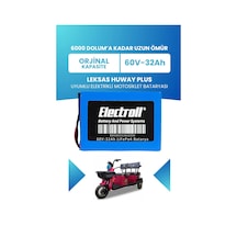 Leksas Huway Plus Batarya Standart Kapasite Lifepo4 60v 32ah Elektrikli Motosiklet Bataryası