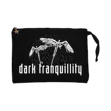 Dark Tranquillity Angel Siyah Clutch Astarlı Cüzdan / El Çantası Siyah