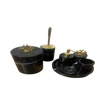 Fulla Mermer Banyo Seti Siyah 7 Li Siyah