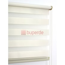 Buperde Ekru (Açık Krem) Eko Zebra Stor Perde