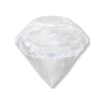 12 Adet 7x6,Cm Elmas Plastik Kutu Piramit