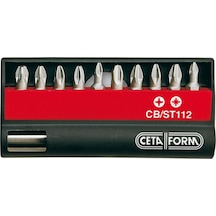 Ceta Form Cb/st112 11 Parça Bits Uç Takımı - Yıldız/pozidriv Ceta Form Cb/st112 11 Parça Bits Uç Takımı - Yıldız/pozidriv