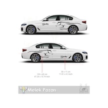 Yarış Atı Araba Çamurluk Sticker. At Nalı Lucky Oto Çıkartma