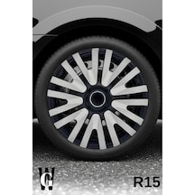 Hyundai Grandeur 15 İnç Jant Kapağı 4 Adet Siyah Gri C108