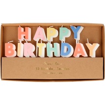 Meri Meri - Happy Birthday Candles - Happy Birthday Mumlar